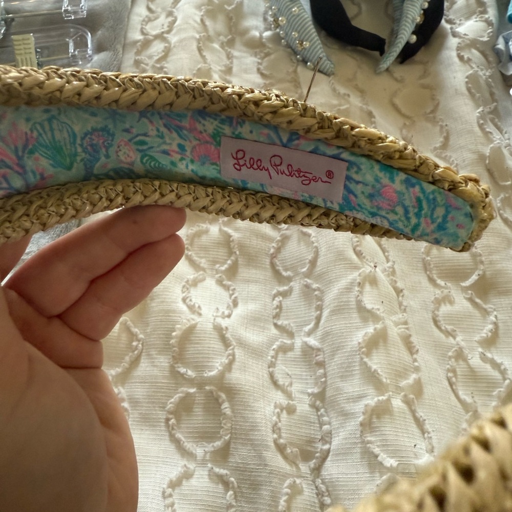 Lilly Pulitzer Kids' Blue and Tan Headband